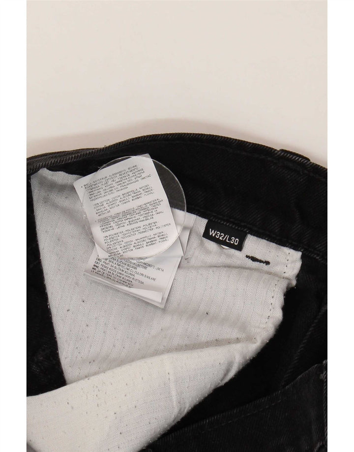 Męskie proste dżinsy Dickies W32 L30 Czarne bawełniane