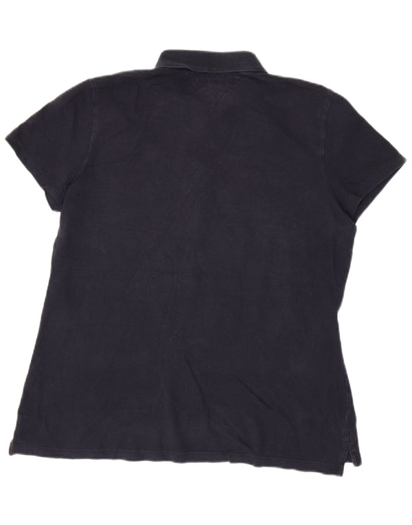 Damska koszulka polo Tommy Hilfiger o klasycznym kroju UK 18 XL, granatowa, bawełniana