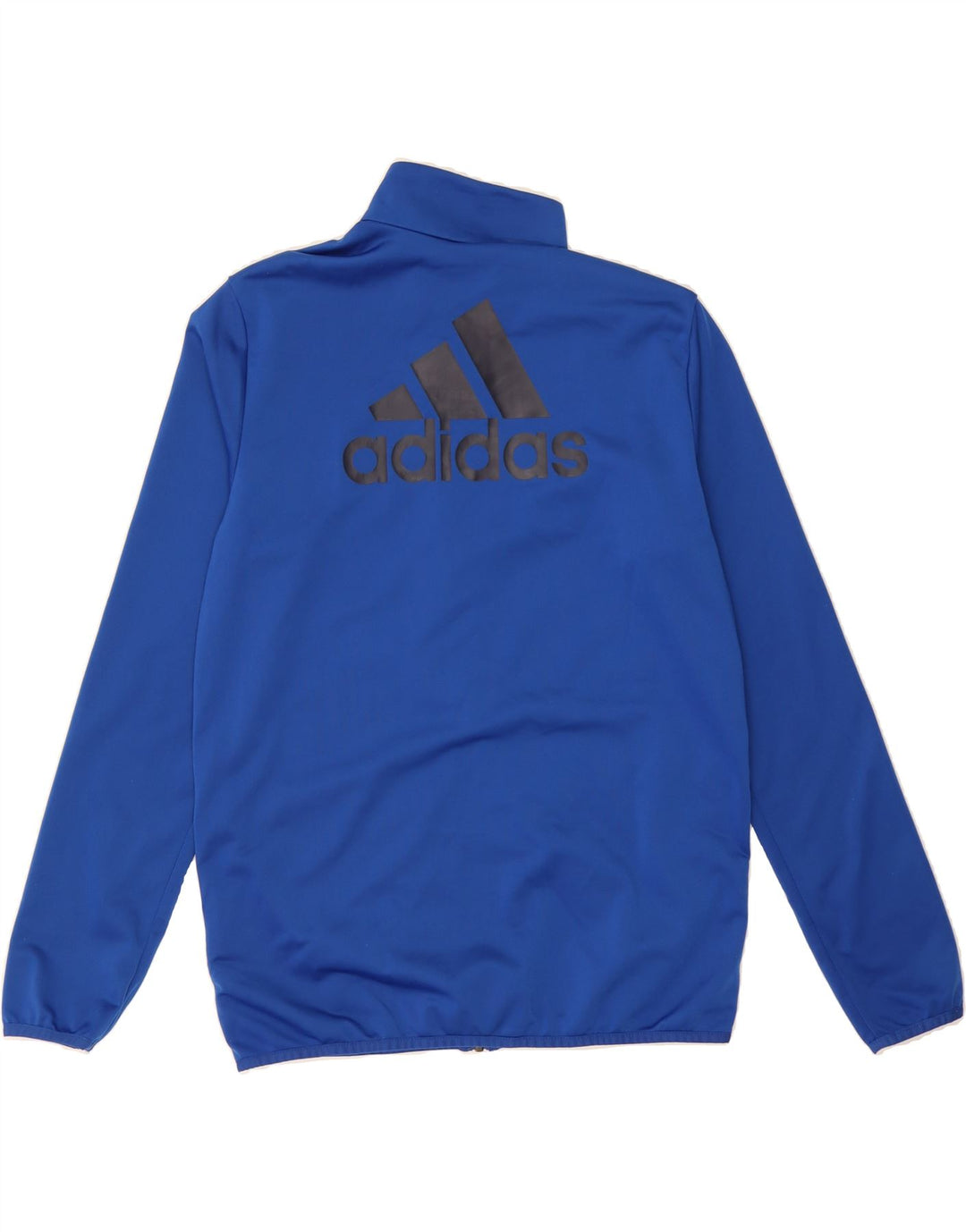ADIDAS Boys Graphic Tracksuit Top Jacket 15-16 Years Blue Polyester Vintage Adidas and Second-Hand Adidas from Messina Hembry 