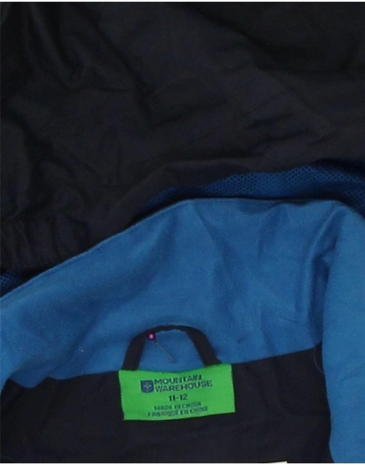 MOUNTAIN WAREHOUSE Boys Hooded Windbreaker Jacket 11-12 Years Navy Blue Vintage Mountain Warehouse and Second-Hand Mountain Warehouse from Messina Hembry 