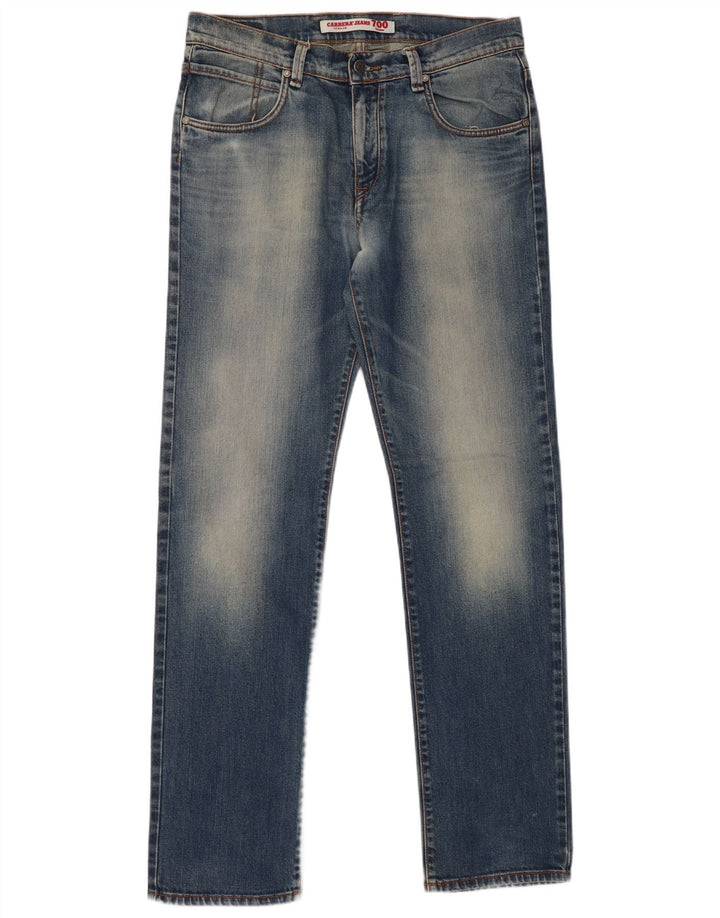 CARRERA Męskie dżinsy 700 Acid Wash Regular Straight W36 L34 Niebieska bawełna