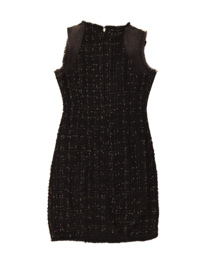 DESIGUAL Womens Sleeveless Sheath Dress EU 36 Small Black Floral Polyester Vintage Desigual and Second-Hand Desigual from Messina Hembry 