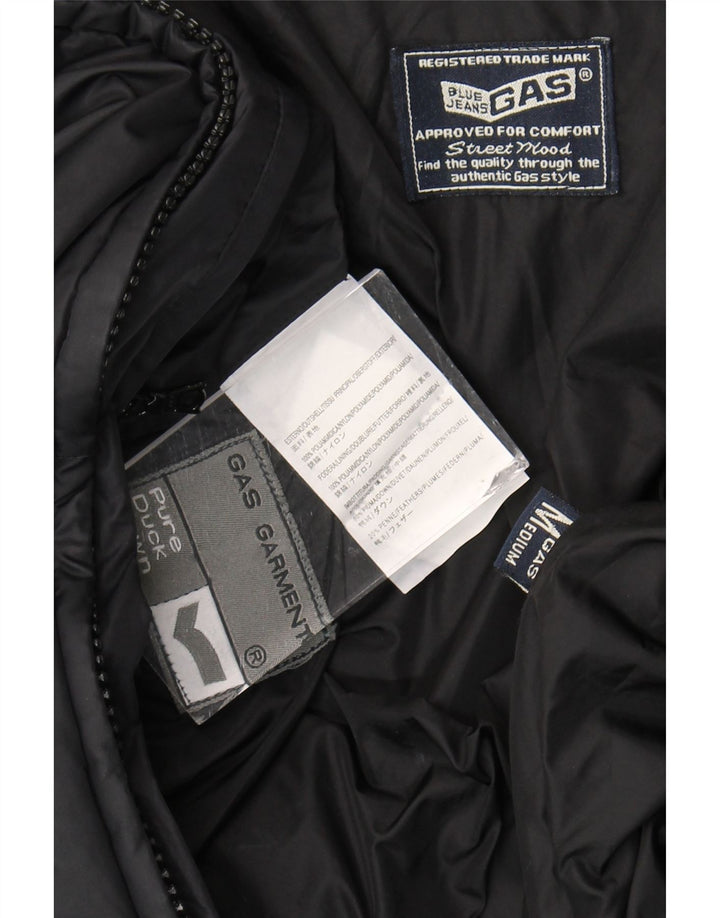 Damski płaszcz z kapturem i ociepleniem Gas UK 14, średni czarny poliamid