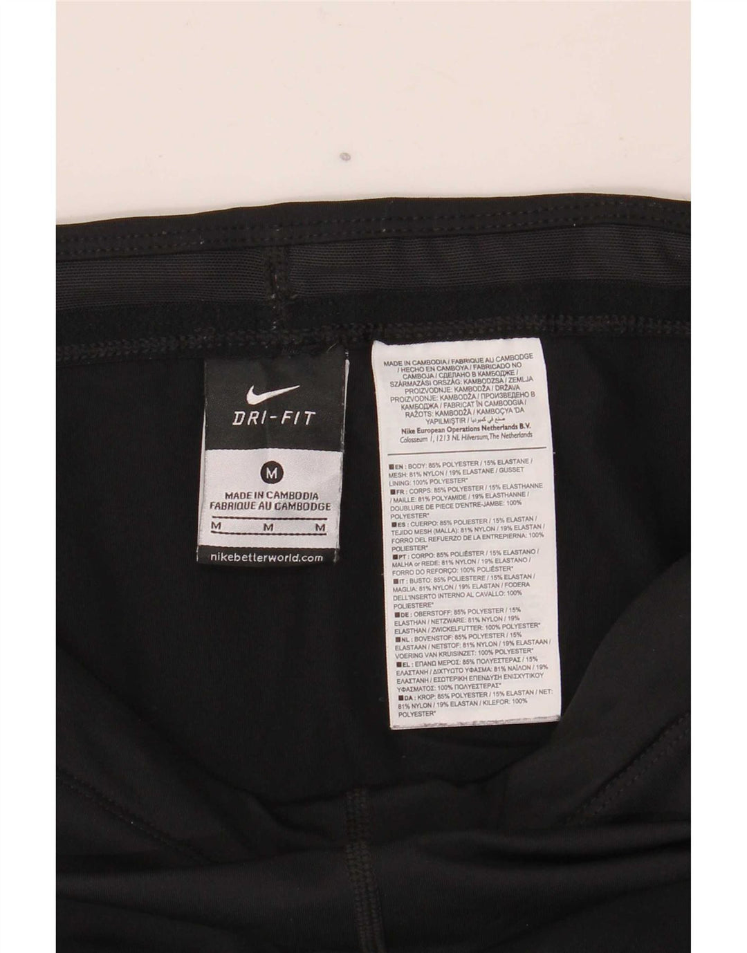 Legginsy damskie Nike UK 14, średnie, czarne, poliestrowe, sportowe