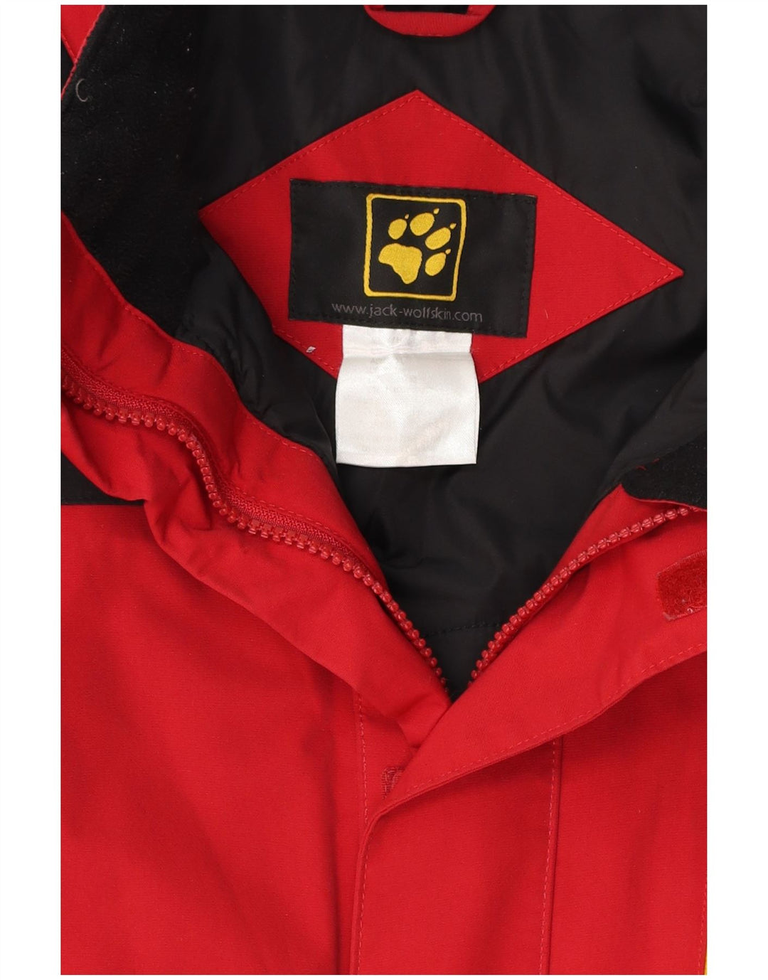 Męska kurtka wiatrówka Jack Wolfskin UK 40/42, duży czerwony blok kolorów