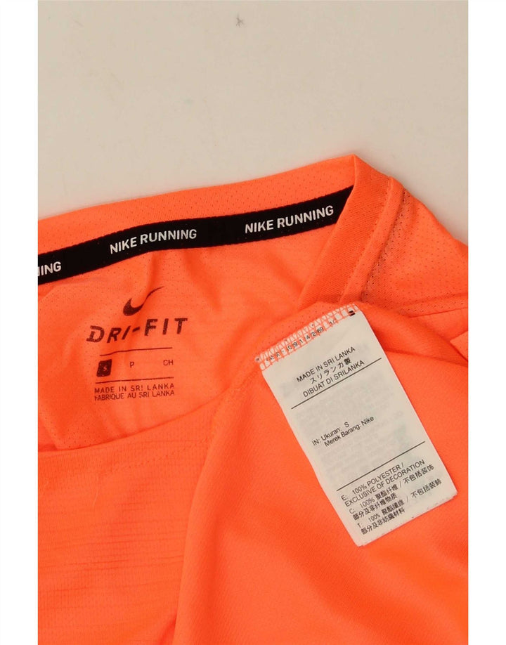 Męski T-shirt Nike Dri Fit, mały, pomarańczowy, poliester