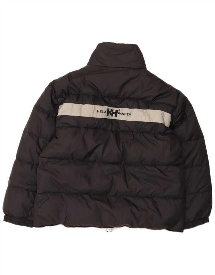 Męska wyściełana kurtka Helly Hansen Graphic UK 44 2XL Czarny nylon z blokami kolorów
