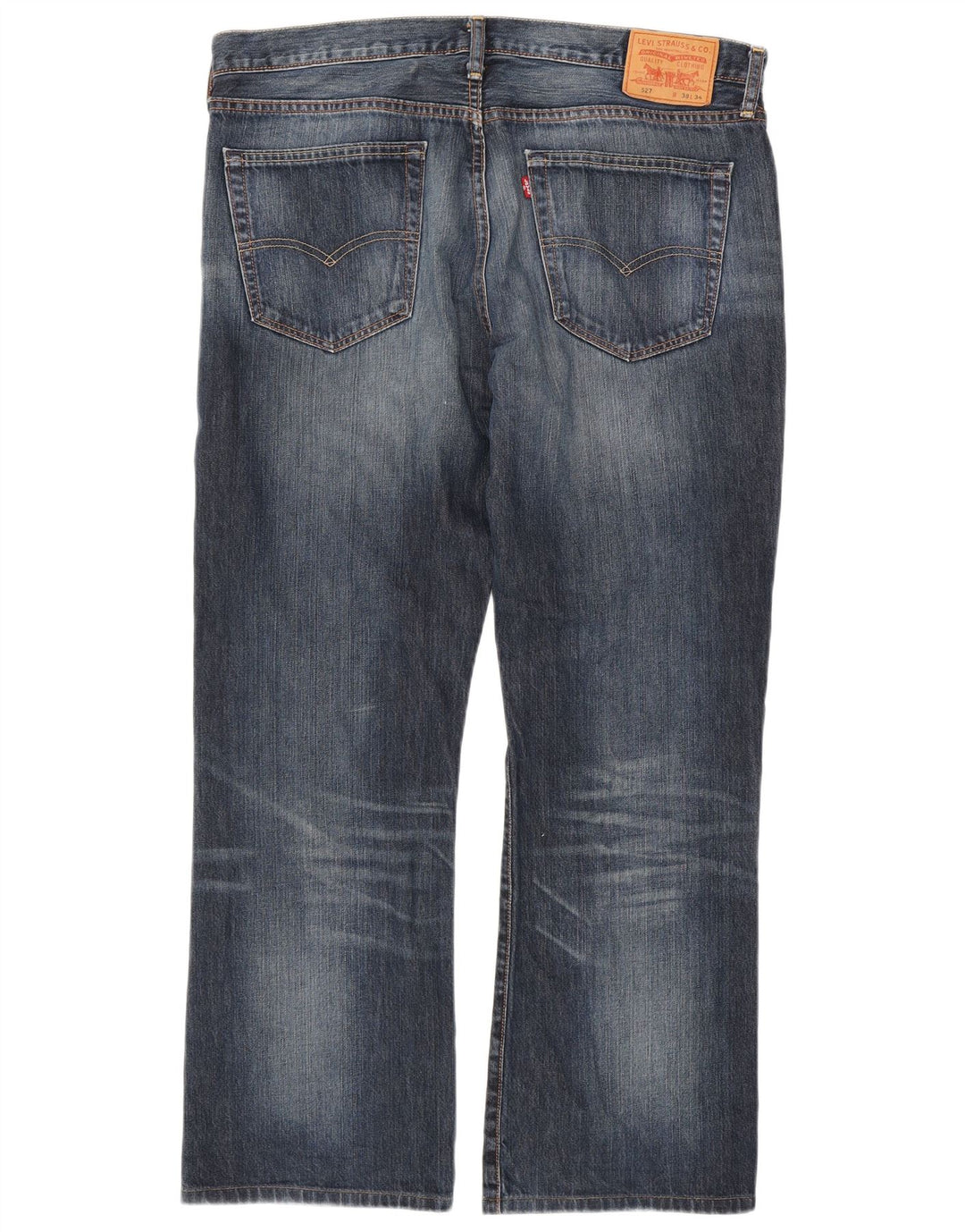 Męskie jeansy Levi's 527 Bootcut W38 L30 Granatowa bawełna