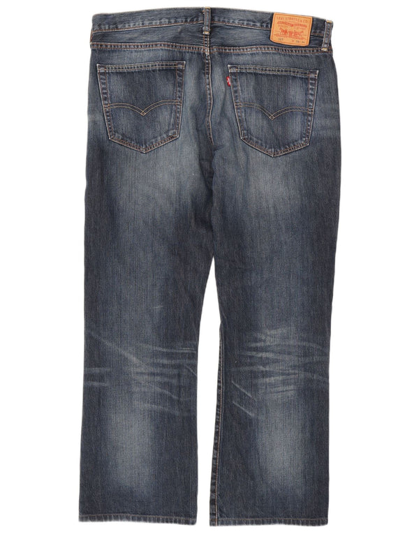 Męskie jeansy Levi's 527 Bootcut W38 L30 Granatowa bawełna