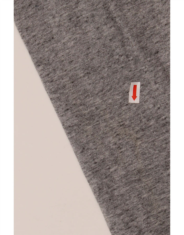 Męska bluza z grafiką CHAMPION, mała, szara, nakrapiana bawełna