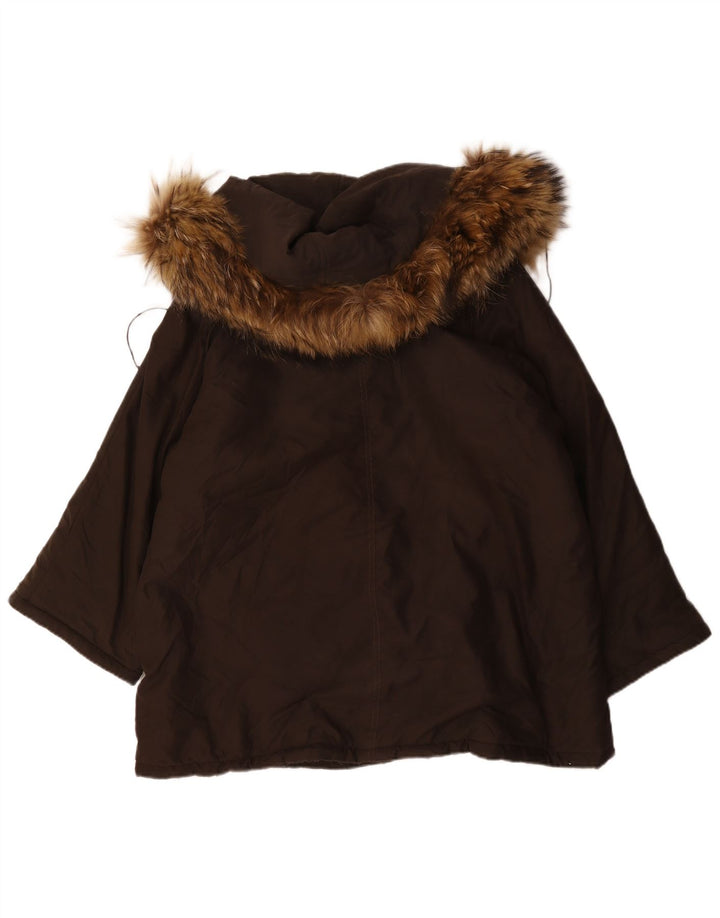 Damska kurtka parka oversize Max Mara UK 8 Small Brown