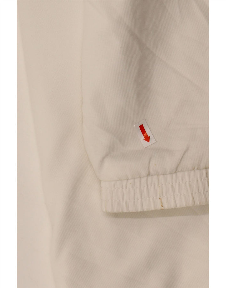 Męska kurtka dresowa ADIDAS Clima 365, mała, biała, z blokami kolorów