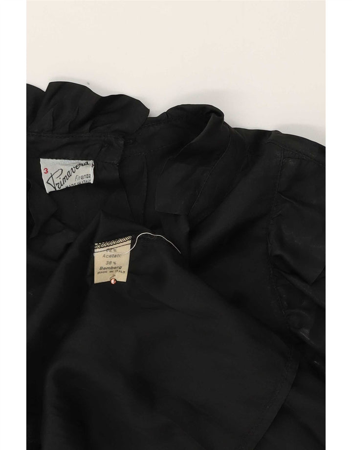 Damska bluzka oversize Primavera Firenze z długim rękawem US 3 XS czarna