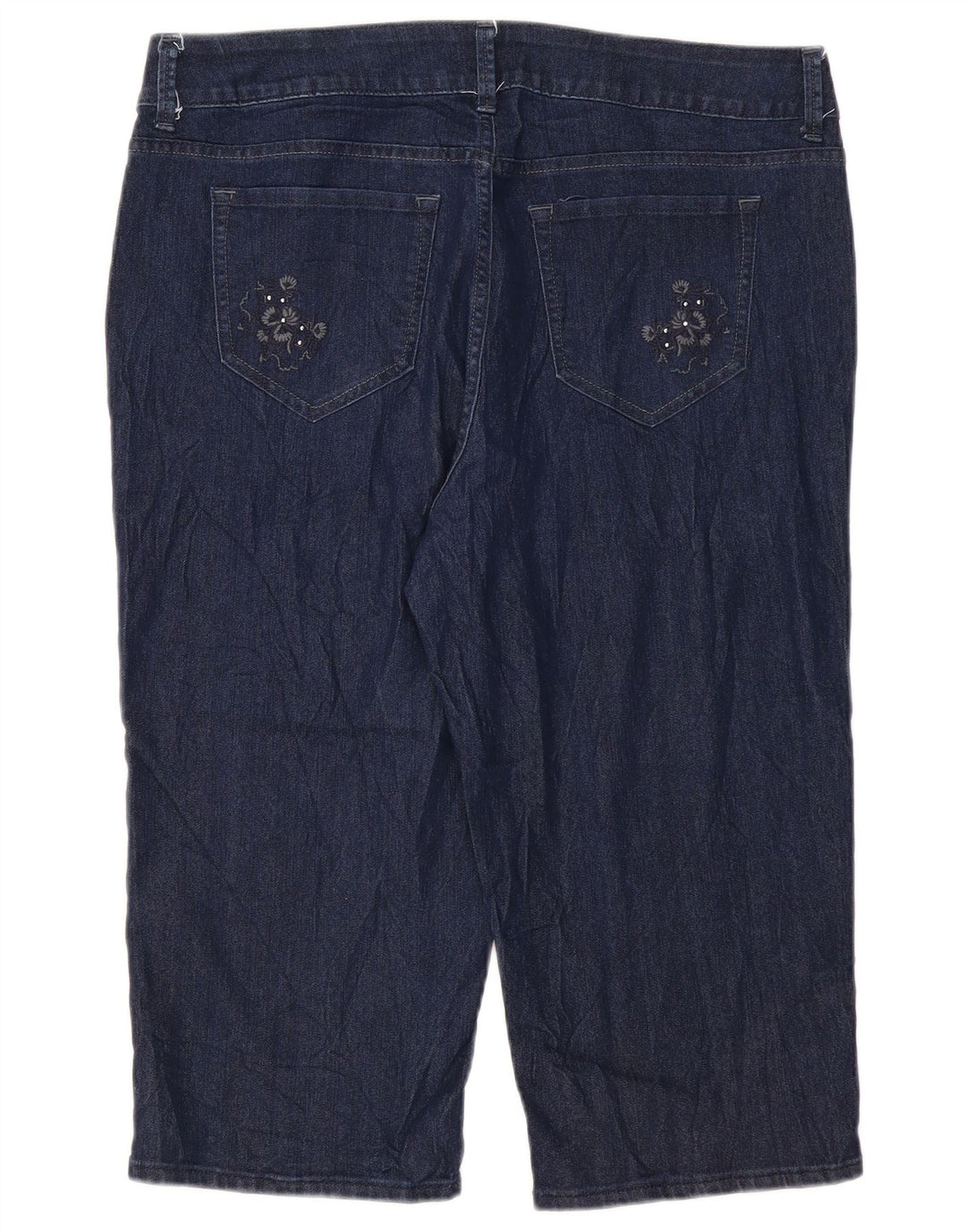 Damskie jeansy Capri LEE Riders US 16 2XL W38 L19 Niebieskie, bawełniane