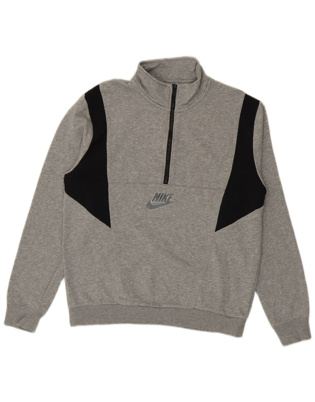 Męska bluza z zamkiem błyskawicznym Nike, bawełniana, w kolorze średniej szarości