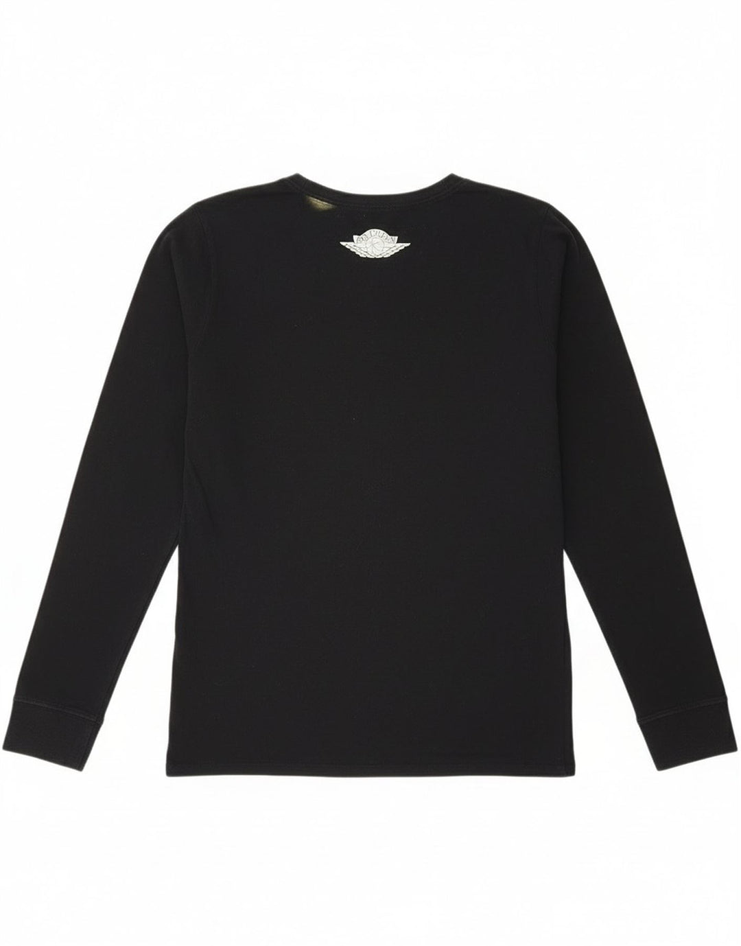 Męski top z grafiką Jordan z długim rękawem, mały, czarny, bawełniany