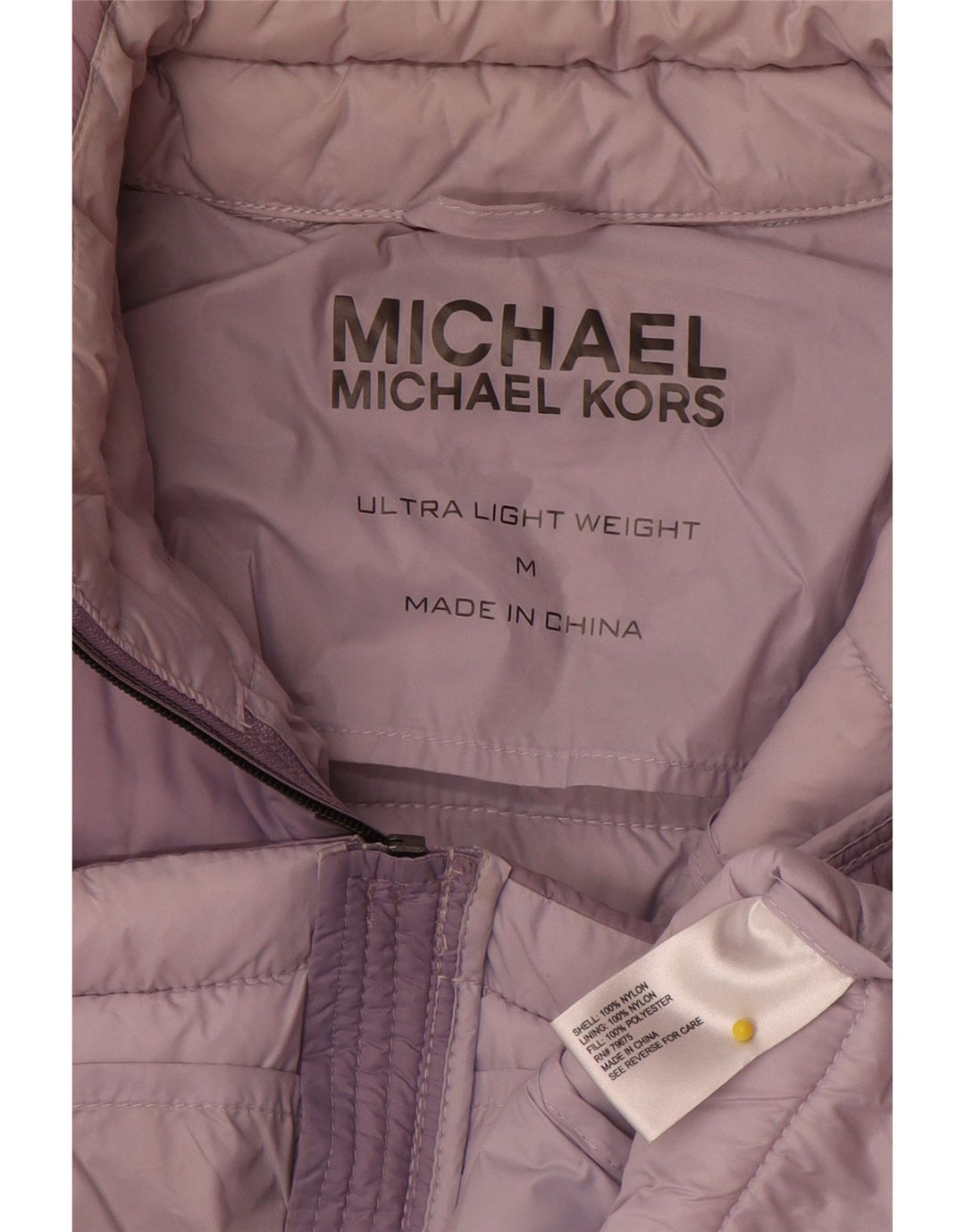 Damska kurtka wyściełana Michael Kors UK 14, średni fiolet, nylon