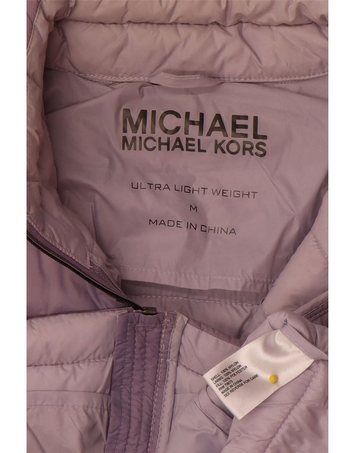 Damska kurtka wyściełana Michael Kors UK 14, średni fiolet, nylon