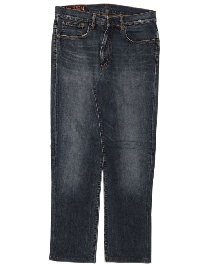 MARLBORO CLASSICS Męskie proste dżinsy W33 L29 Granatowa bawełna