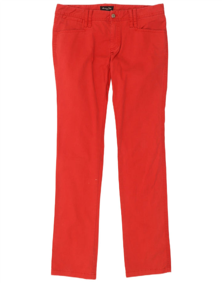Damskie spodnie typu slim casual Massimo Dutti EU 40 Medium W30 L34 Red
