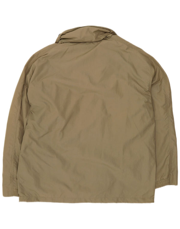 Męska kurtka przeciwdeszczowa z kapturem Diadora UK 40 Large Khaki Sports