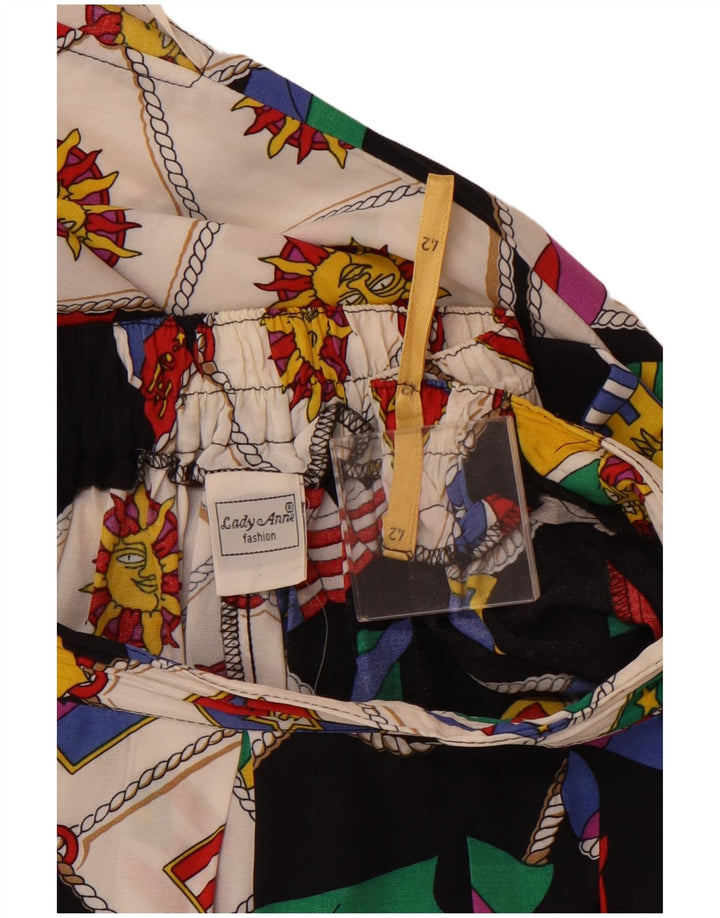 Damska spódnica w kształcie litery A VINTAGE IT 42 Medium W30 wielokolorowa