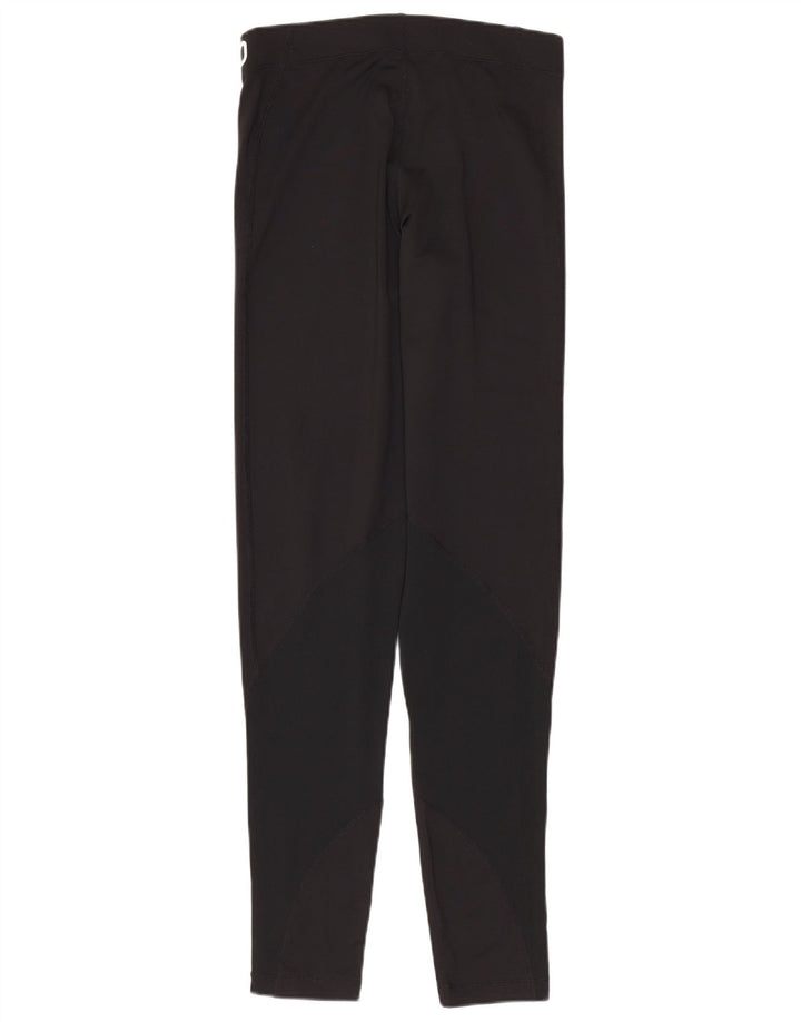 Damskie legginsy Nike Dri Fit Graphic UK 8, małe, czarne, poliestrowe