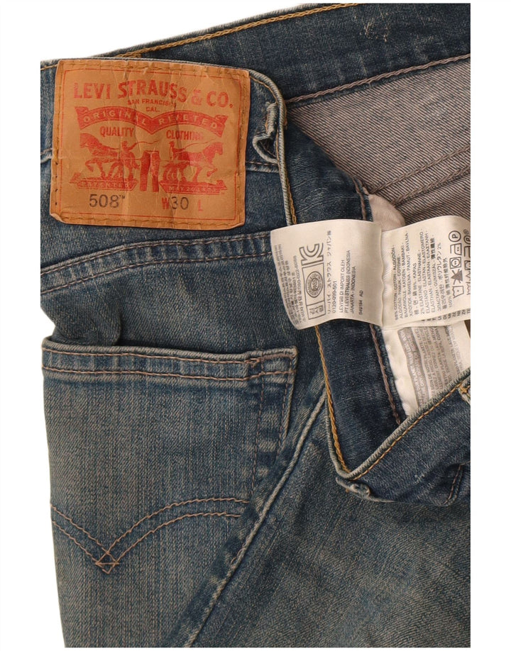 Męskie spodenki jeansowe Levi's 508 W30 Średnioniebieskie, bawełniane