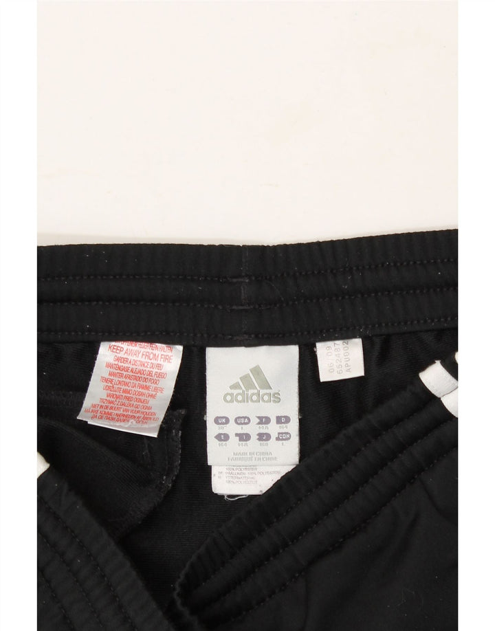 ADIDAS Boys Tracksuit Trousers 13-14 Years  Black Polyester Vintage Adidas and Second-Hand Adidas from Messina Hembry 