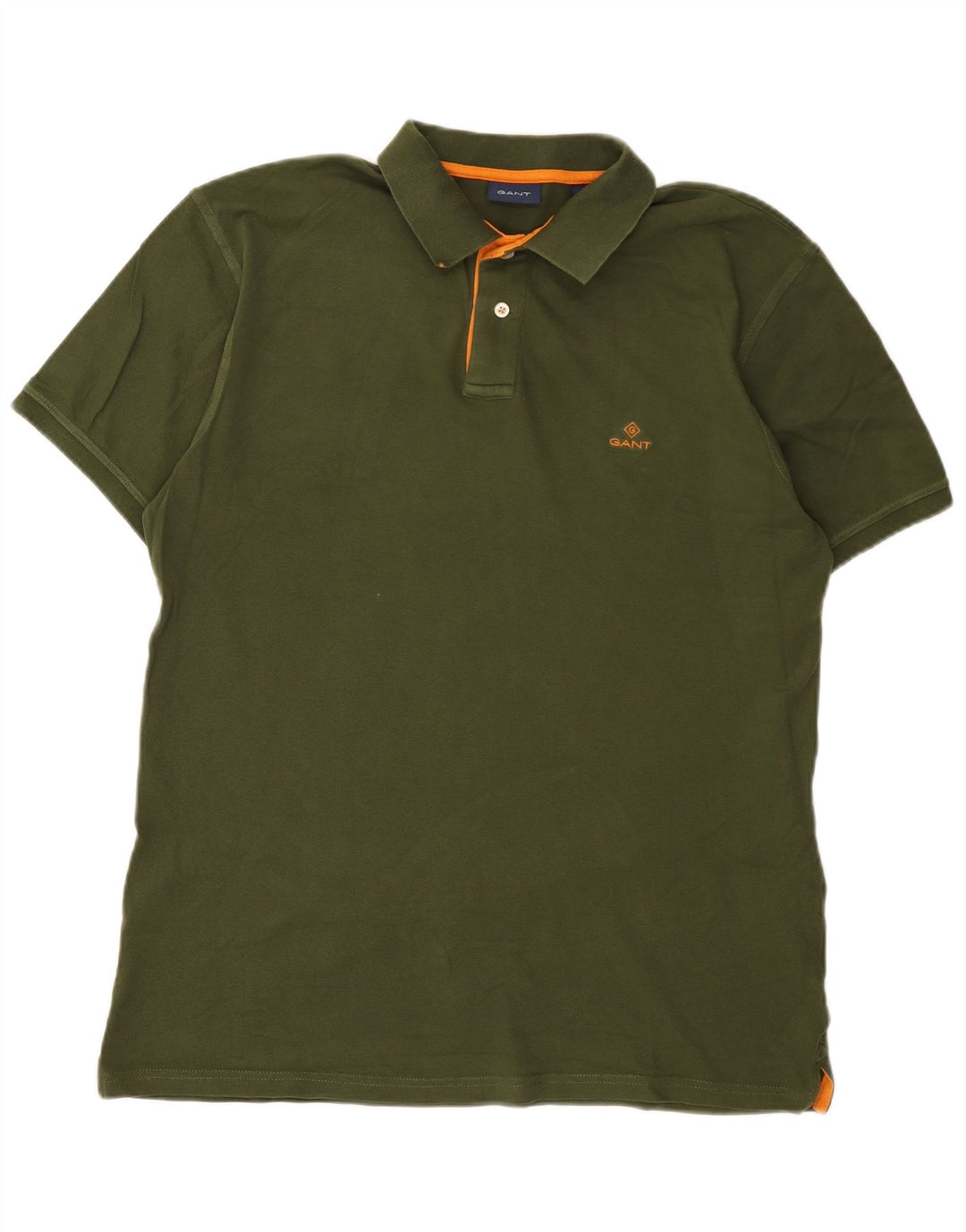 Męska koszulka polo Gant XL, zielona, bawełniana