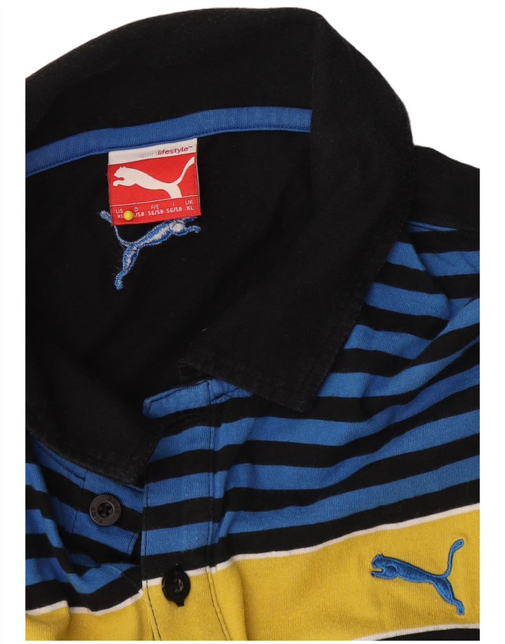 Męska koszulka polo Puma XL, czarna, z blokami kolorów
