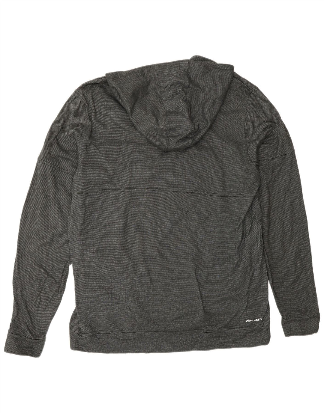 Męski sweter z kapturem ADIDAS Climawarm XL, szary, w kropki, poliester