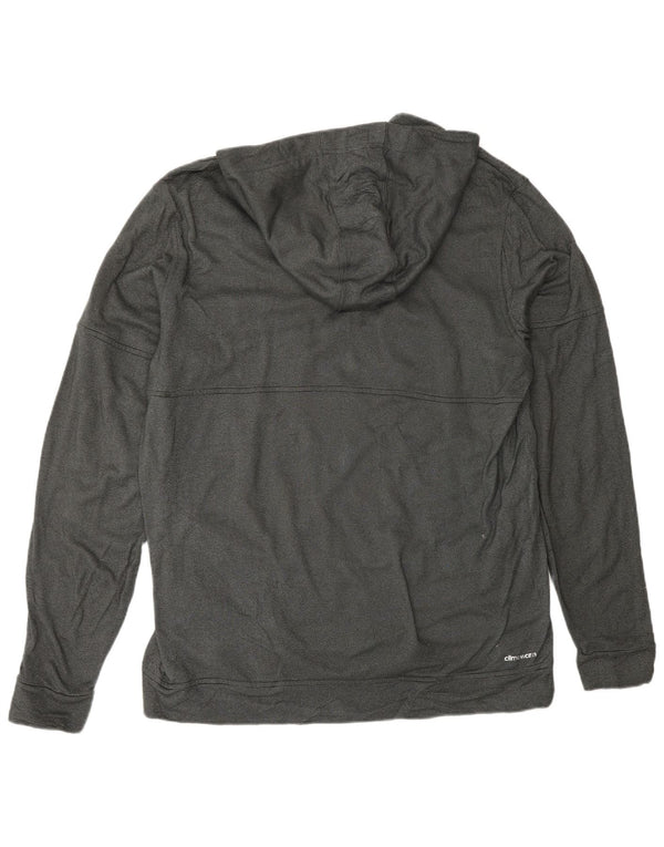 Męski sweter z kapturem ADIDAS Climawarm XL, szary, w kropki, poliester