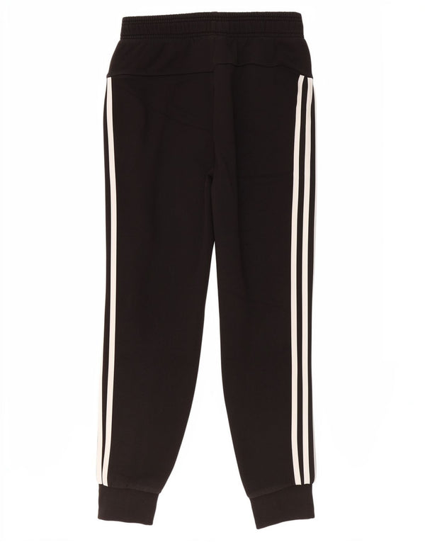 Adidas Womens Tracksuit Trousers Joggers UK 8/10 Small Black Cotton Sports