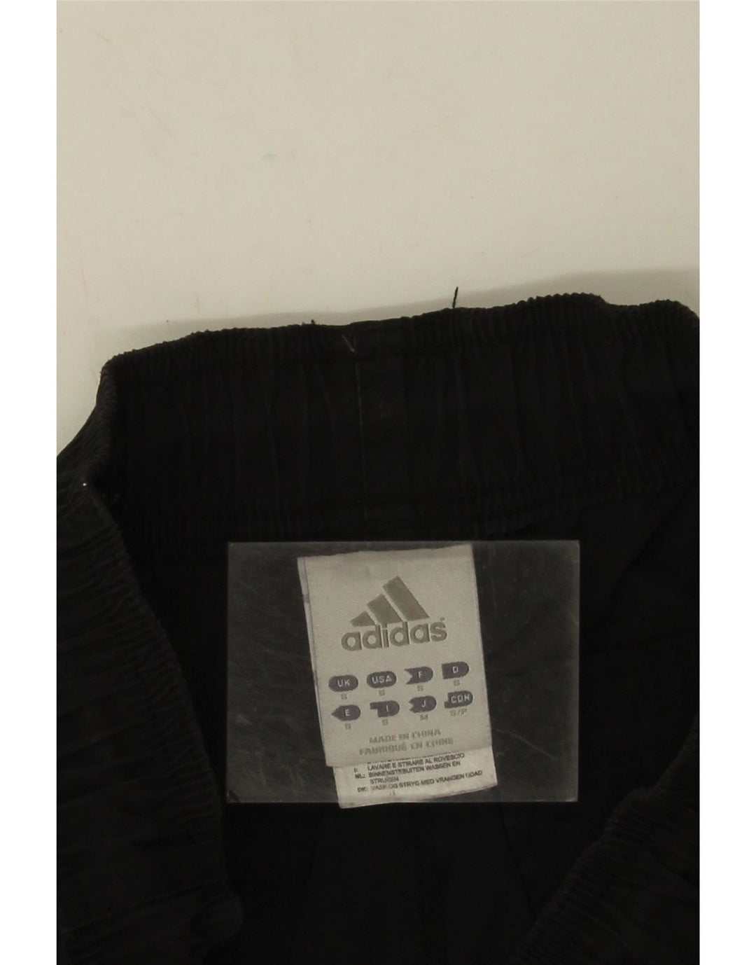 Adidas Męskie Proste Spodnie Cargo Małe W28 L32 Czarny Poliester
