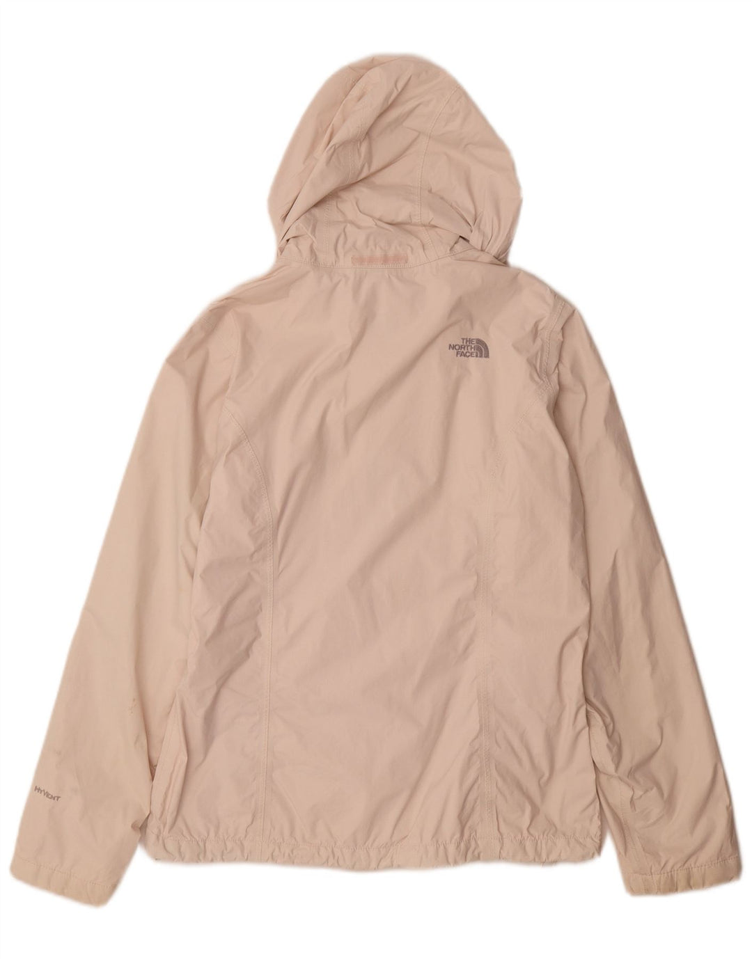 Damska kurtka przeciwdeszczowa z kapturem The North Face UK 14, średni różowy poliester