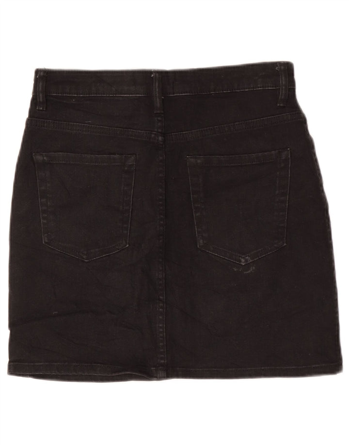 Damska mini spódniczka jeansowa Zara, średnia W28, czarna