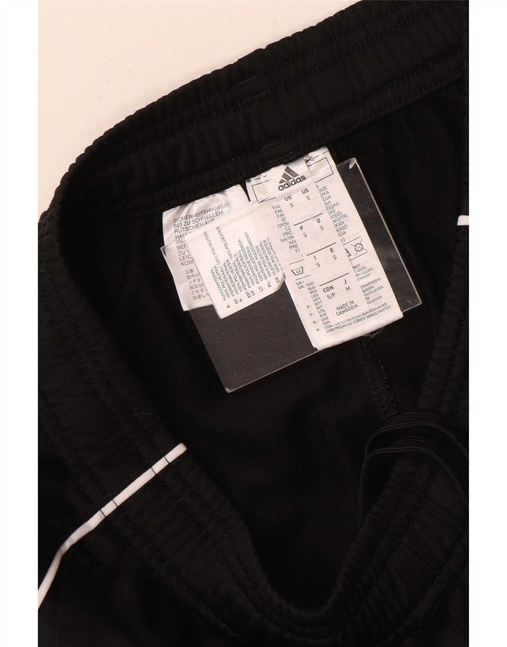 Męskie spodnie dresowe Adidas, małe, czarne, poliestrowe