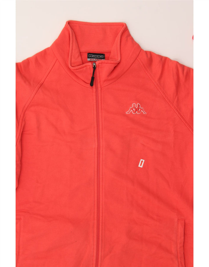 KAPPA Womens Tracksuit Top Jacket UK 20 2XL Red Cotton Vintage Kappa and Second-Hand Kappa from Messina Hembry 