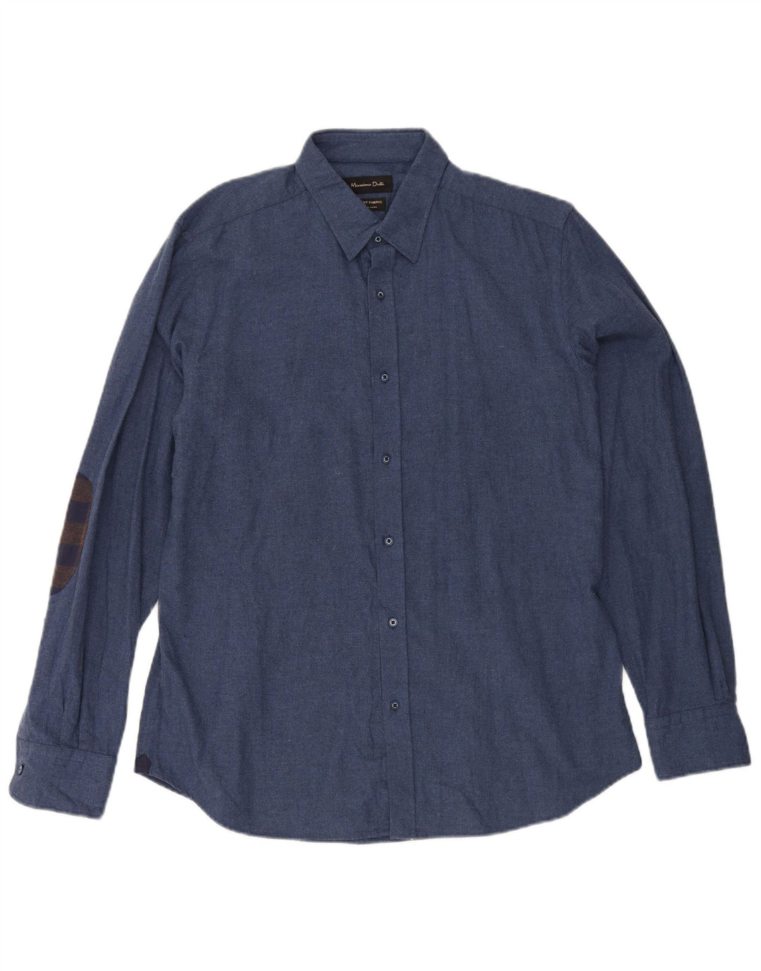 Koszula męska Massimo Dutti, duża, granatowa, bawełniana