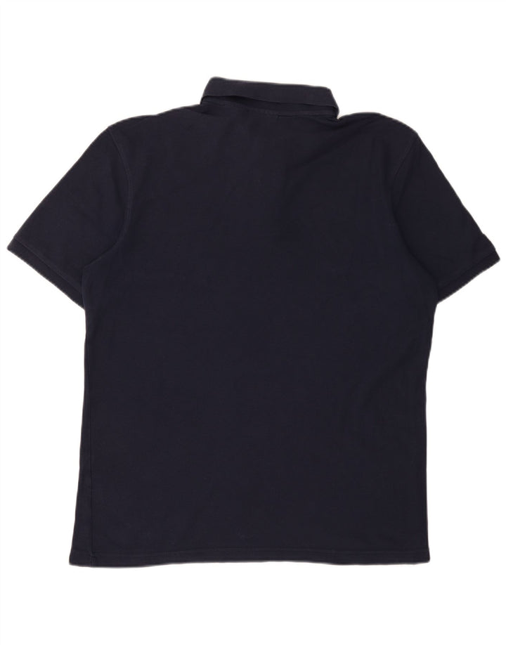 Męska koszulka polo Fila, średnia, granatowa, bawełniana