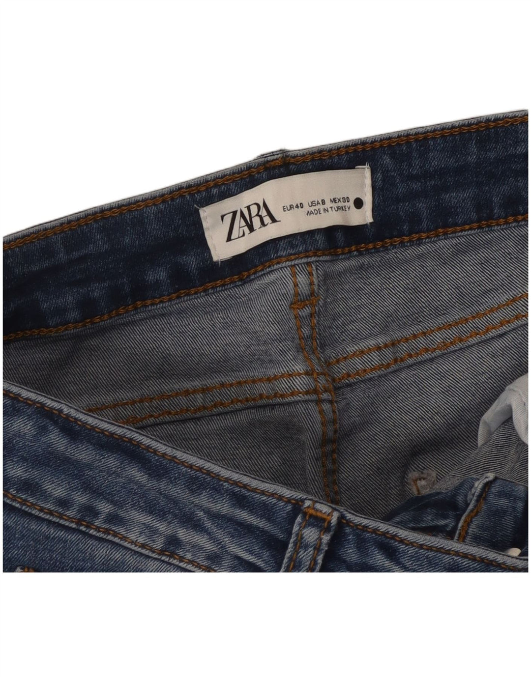 Damskie jeansy rozkloszowane Zara EU 40 Medium W30 L30 Niebieskie