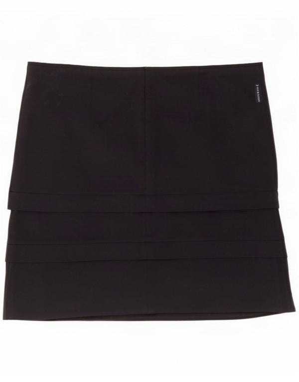 Armani Jeans Womens Mini Skirt IT 42 Medium W32 Navy Blue Cotton