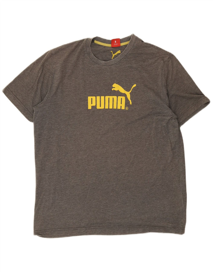 Męska koszulka z grafiką Puma XL, szara