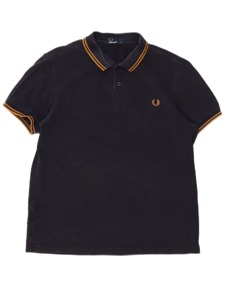 Męska koszulka polo Fred Perry, średnia, granatowa, bawełniana