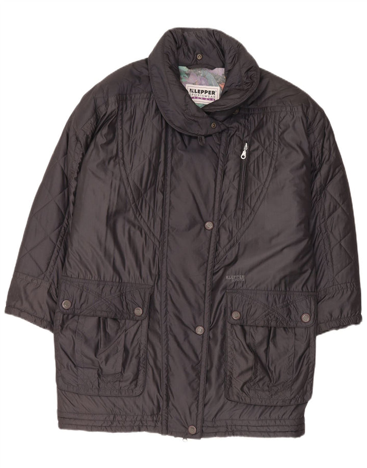 KLEPPER Damski płaszcz oversize Gore-Tex z wyściółką EU 38, średnioszary poliamid