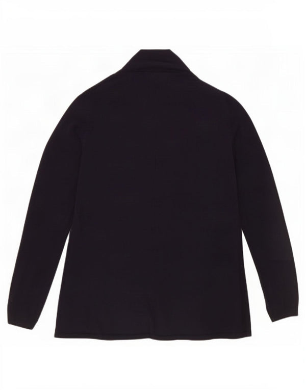 Sweter damski Zara z otwartym kardiganem UK 10, mały, granatowy