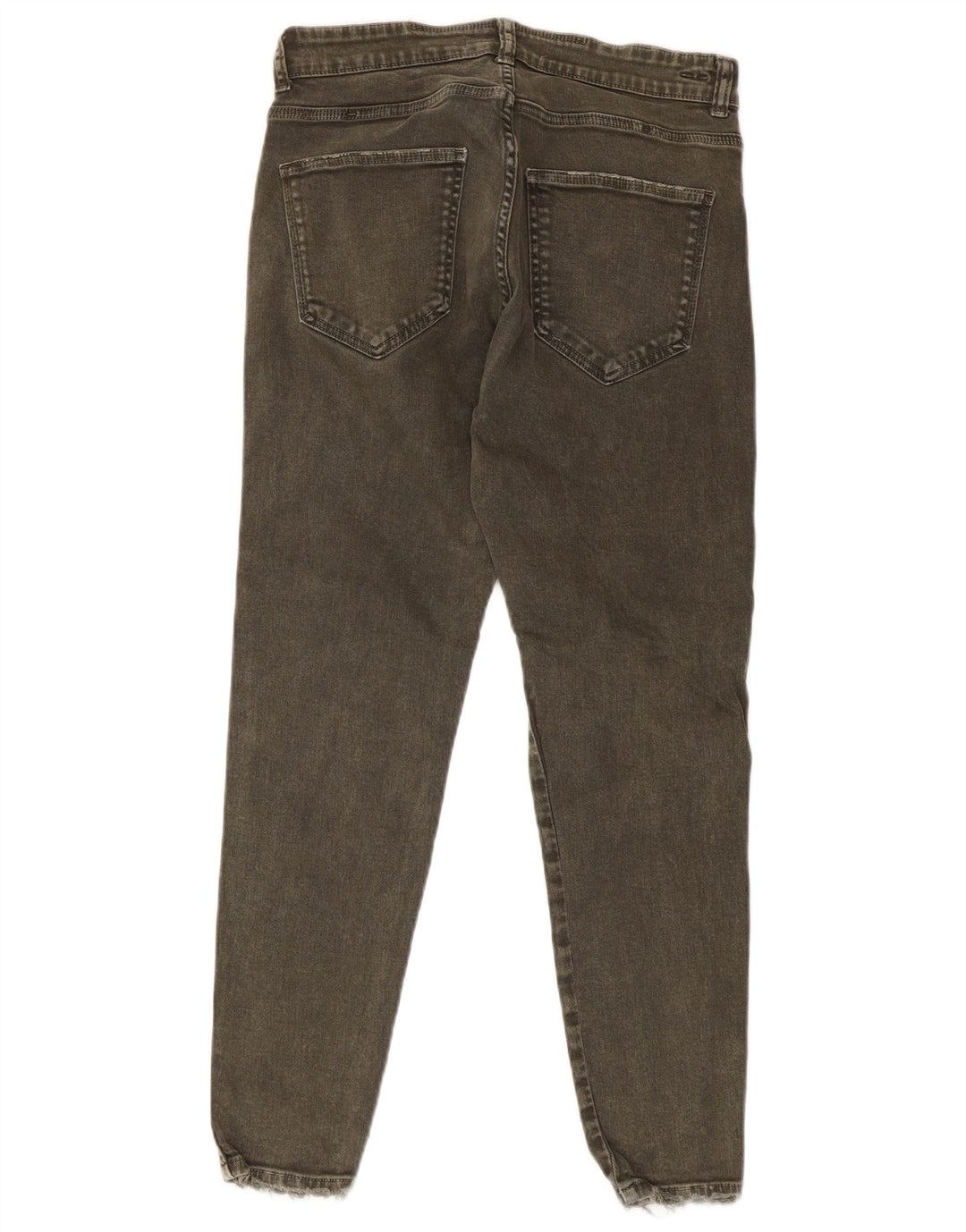 Męskie jeansy Zara w trudnej sytuacji EU 42 Medium W32 L27, bawełna khaki