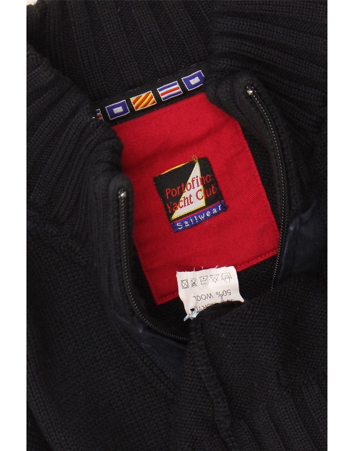 Sweter damski PORTOFINO UK 16, duży, czarny, wełniany