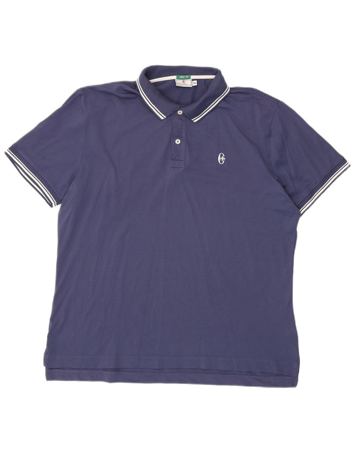 Męska koszulka polo CONTE OF FLORENCE 3XL granatowa, poliamidowa